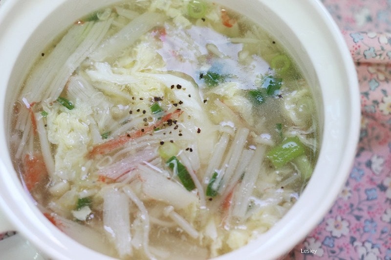 게살스프 메뉴 사진